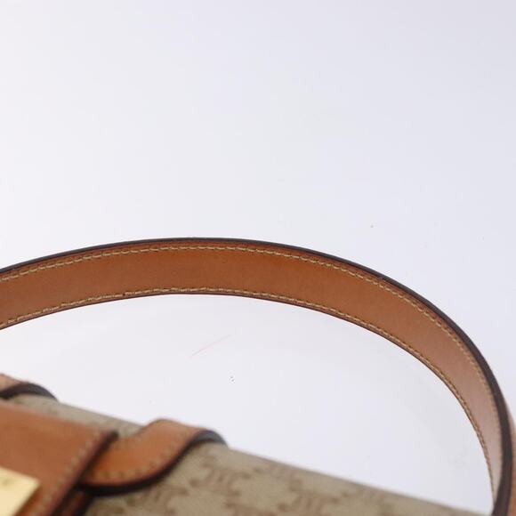 CELINE Macadam Canvas Hand Bag Pvc Beige Gold - Picture 8 of 12